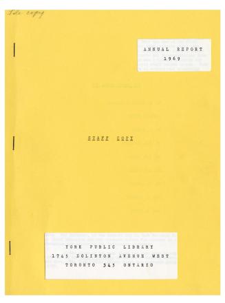 York Public Library (Ont.). Annual report 1969