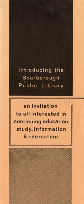 Scarborough Public Library (Ont.). Annual report 1964