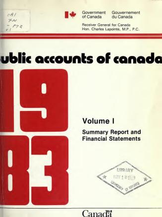 Public accounts of Canada, 1983, v
