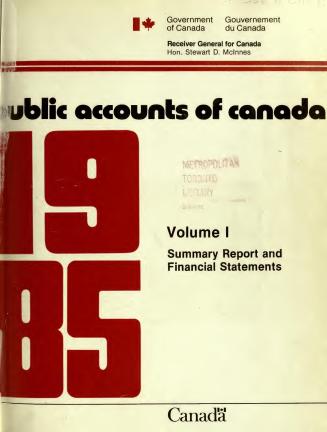 Public accounts of Canada, 1985, v