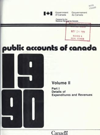 Public accounts of Canada, 1990, v