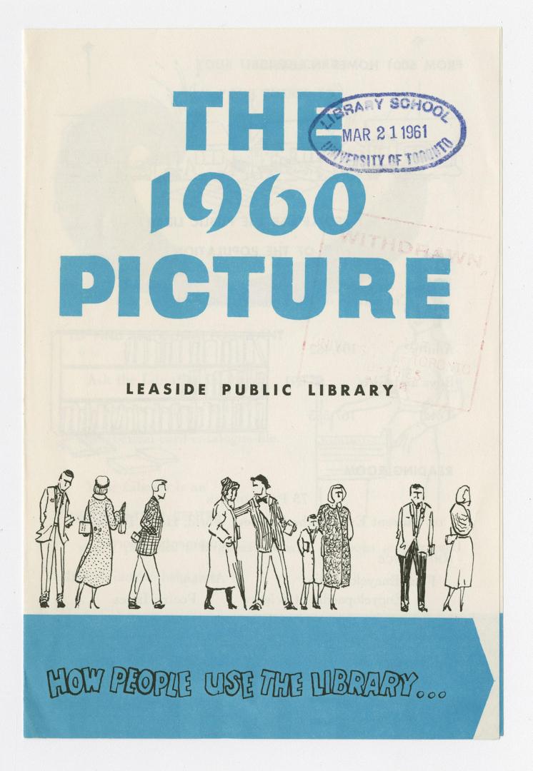 Image shows a cover page of the Leaside Public Library Annual Report.