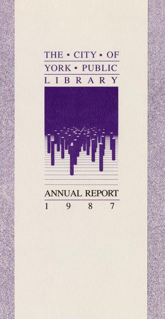 York Public Library (Ont.). Annual report 1987