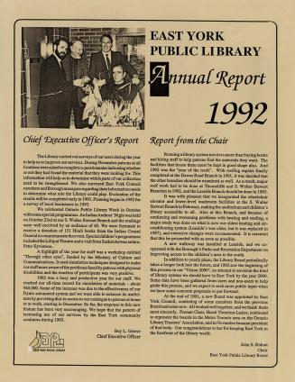 East York Public Library (Ont.). Annual report 1992