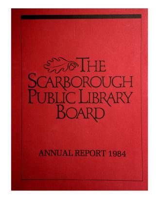 Scarborough Public Library (Ont.). Annual report 1984