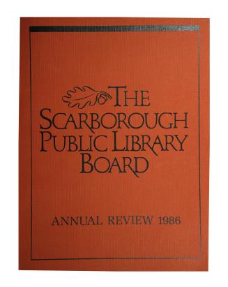 Scarborough Public Library (Ont.). Annual report 1986