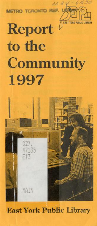 East York Public Library (Ont.). Annual report 1997