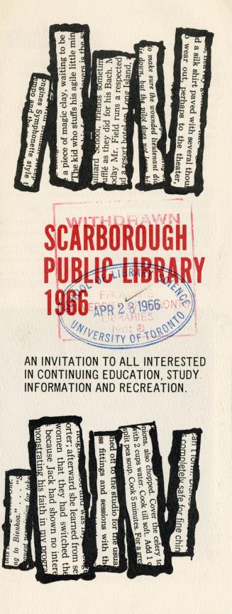 Scarborough Public Library (Ont.). Annual report 1966