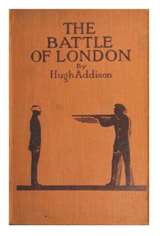 Cover depicts the silhouette of a blindfolded man facing a firing squad. 