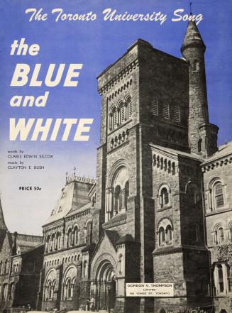 The blue and white