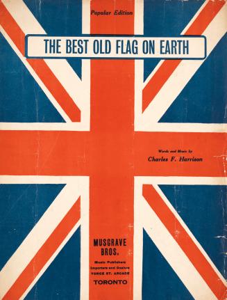 Cover features: title and composer information; back ground image of the Royal Union Flag verti ...
