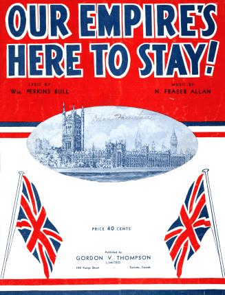 Cover features: title and composer information; paired drawings of the Royal Union flag with in ...