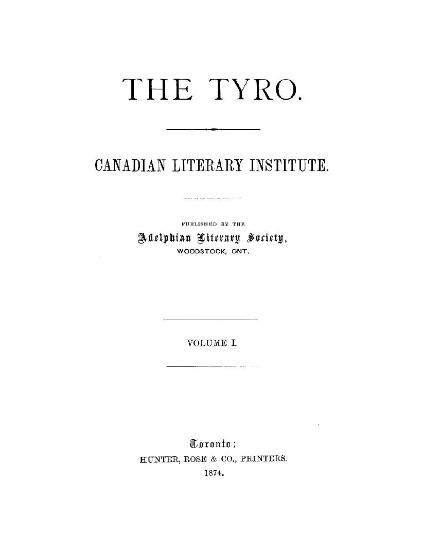 The Tyro