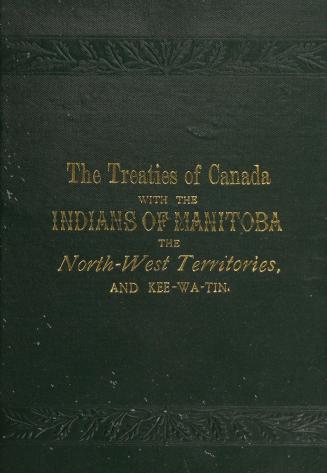Green cover with embossed decorative border at top and bottom. Text in gold, varied font type,  ...