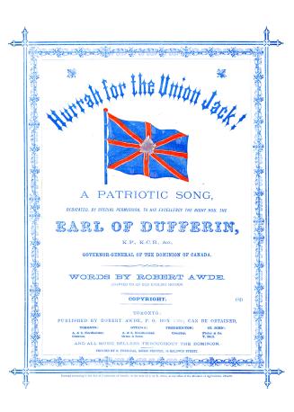 Cover features: title, composition, and dedication information surrounding the Royal Union Flag ...