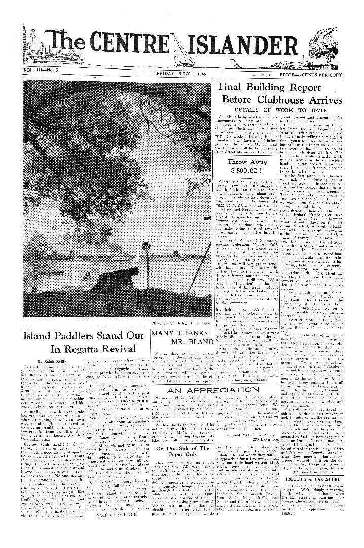 The Centre Islander,  Friday,  July 5, 1946