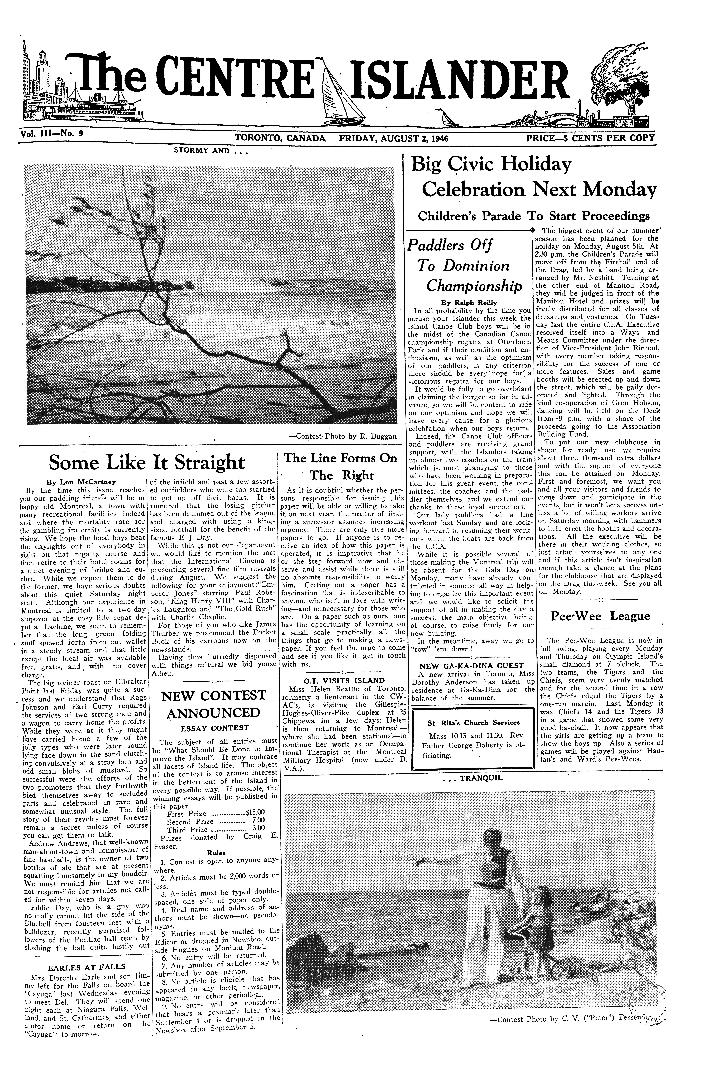 The Centre Islander, Friday, August 2, 1946