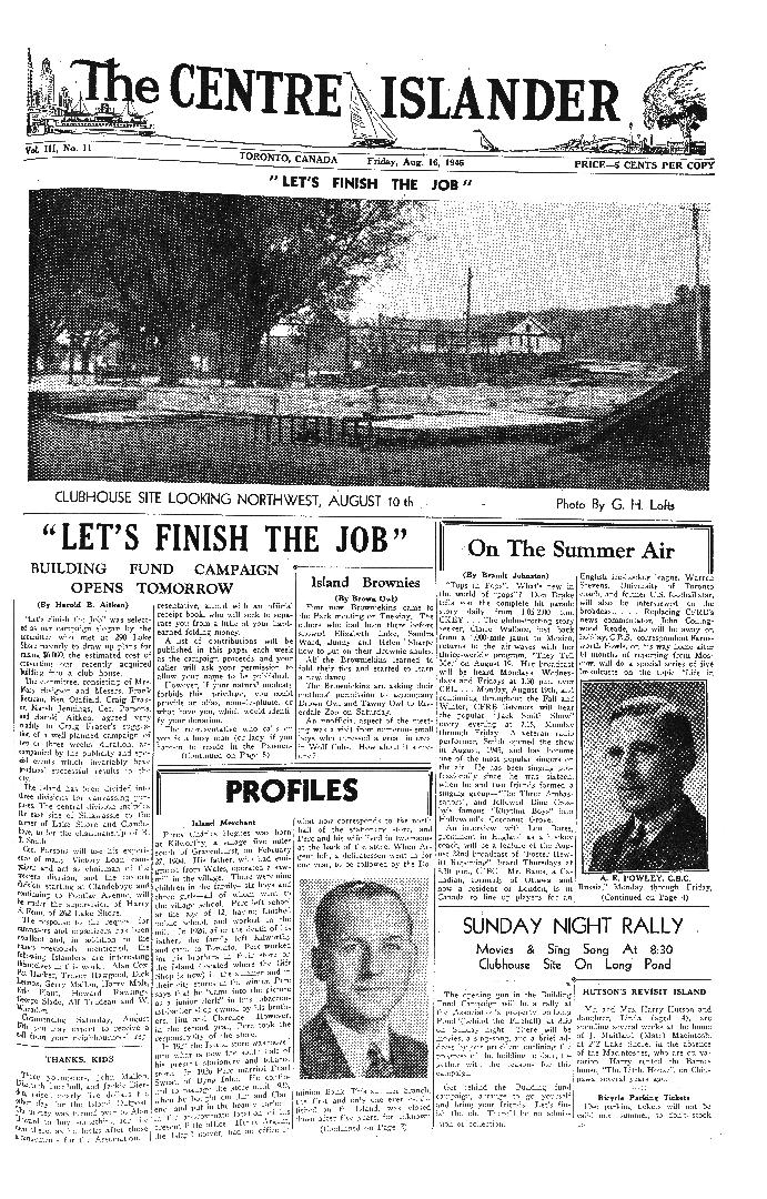The Centre Islander, Friday, August 16, 1946