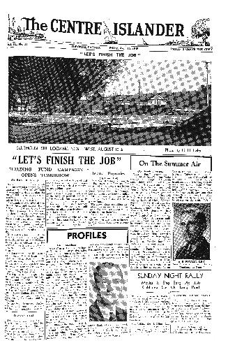 The Centre Islander, Friday, August 16, 1946