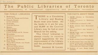 The public libraries of Toronto