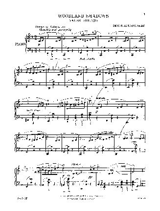 Several pages of musical notation (black ink on uncoloured ground).