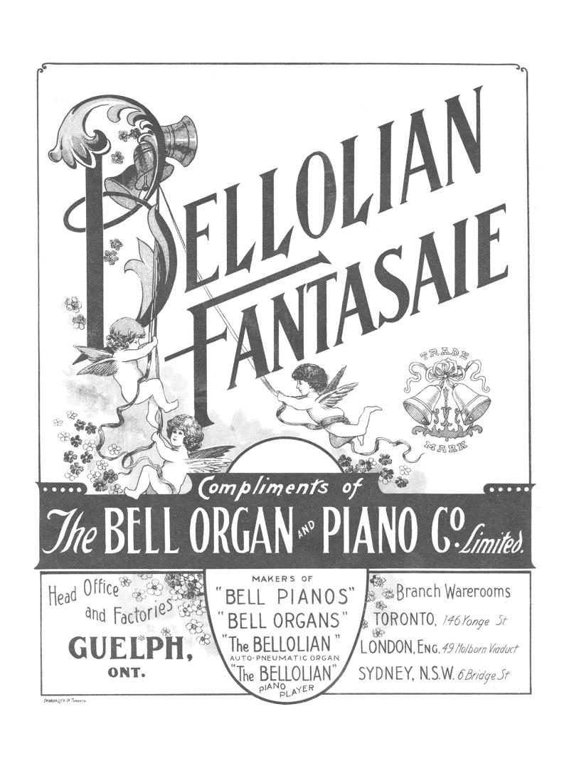 Cover features: title and composition information with drawing of cherubs in a garden ringing b ...