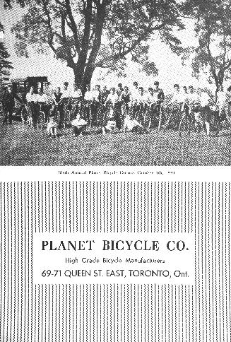 Top half of cover has photo showing group of cyclists gathered outdoors under trees holding the ...