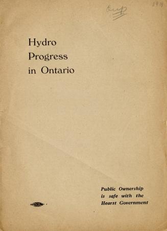 Hydro progress in Ontario