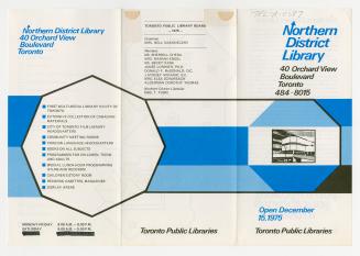 Library branch brochure. 