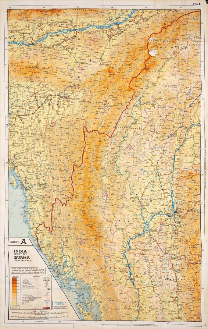 Sheet A India (Part Of) Burma (North West) : Sheet B Burma (North East) Siam (Thailand) (North) French Indo China (Part Of) China (Part Of)