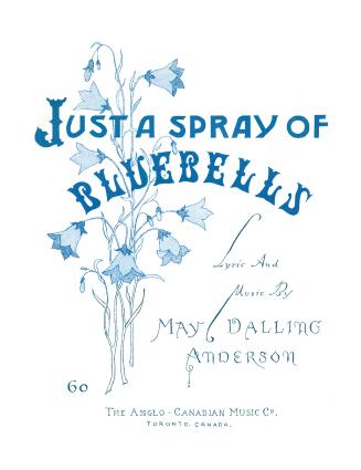 Cover features: title and composition information in decorative script with drawing of bluebell ...