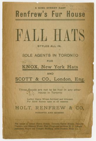 Grand Opera House program for "When knighthood was in flower", opening September 1, 1902 (black ...