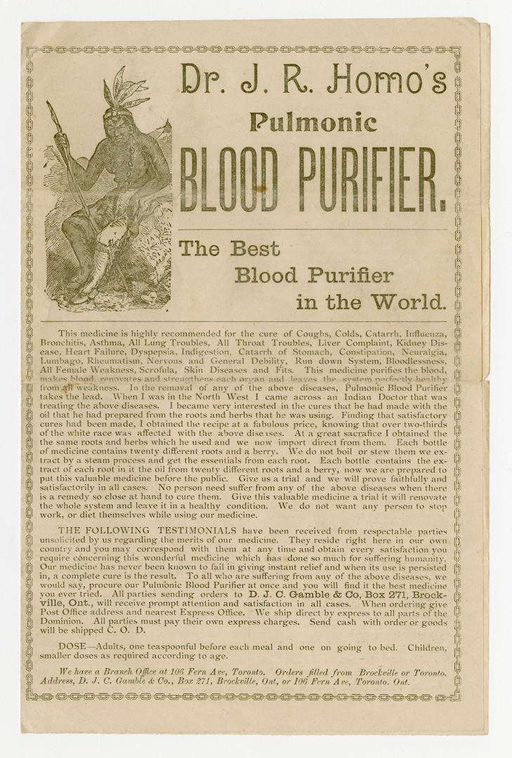 Dr.J.R. Homo's pulmonic blood purifier