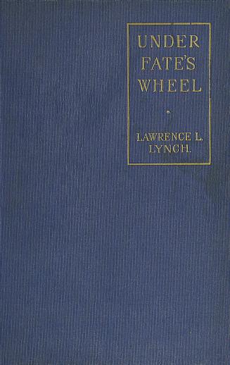 Dark blue cloth cover with title and author in gold inside gold rectangle in upper right corner ...