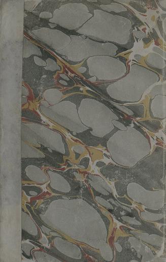 Book cover; marbled