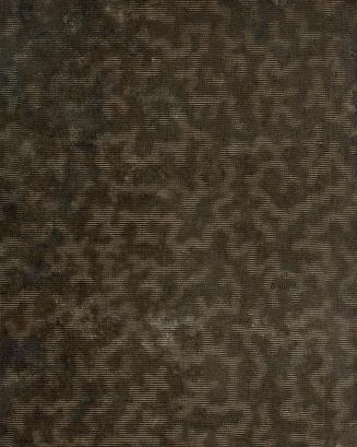 Book cover; brown with abstract pattern in light brown 