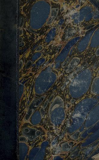 Book cover; marbled