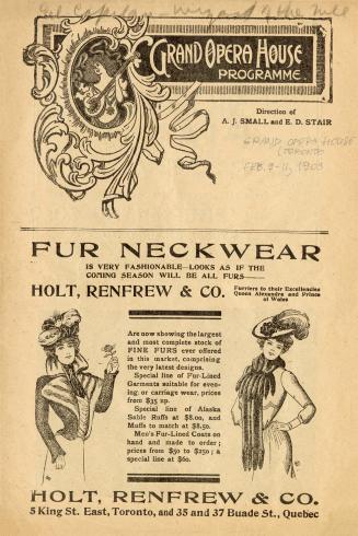 Grand Opera House (Toronto, Ont.). Program. 1903 February 9