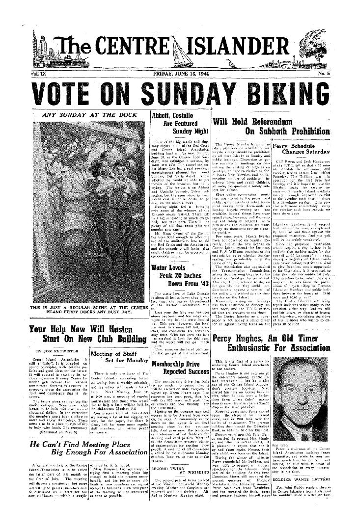 The Centre Islander, Friday, June 16, 1944