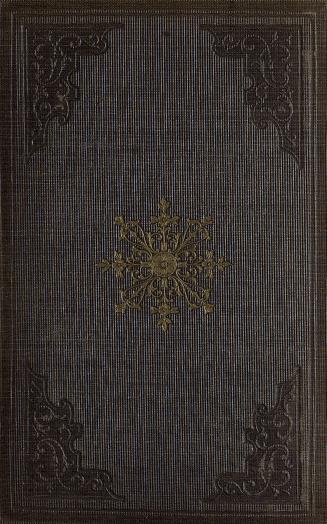 Book cover; purple.