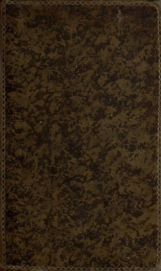 Book cover; brown leather.