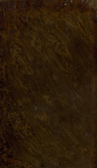 Book cover; brown leather