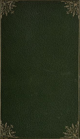 Book cover; green leather