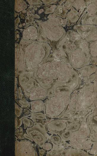 Book cover; marbled