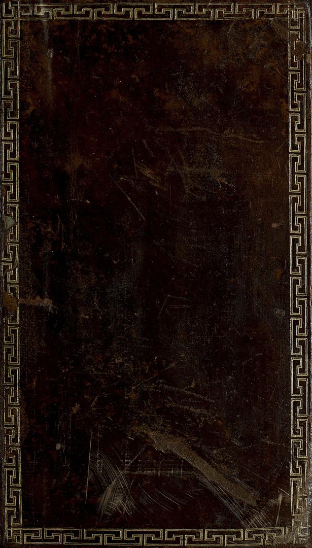 Book cover; brown leather with gold border