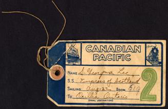 Canadian Pacific luggage tag