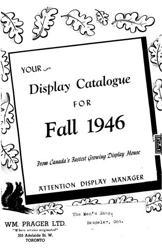 Your display catalogue for Fall 1946