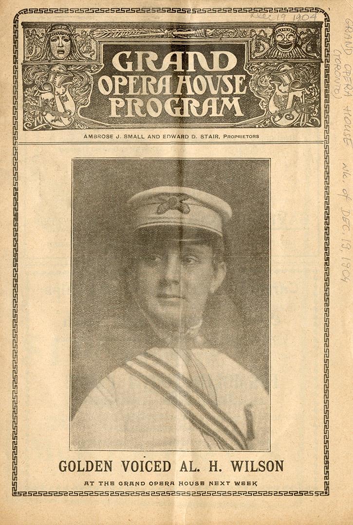 Grand Opera House (Toronto, Ont.). Program. 1904 December 19