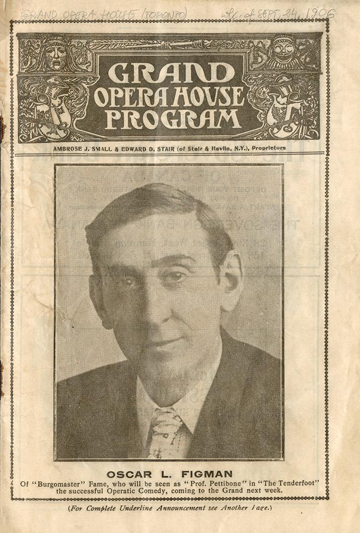 Grand Opera House (Toronto, Ont.). Program. 1906 September 24
