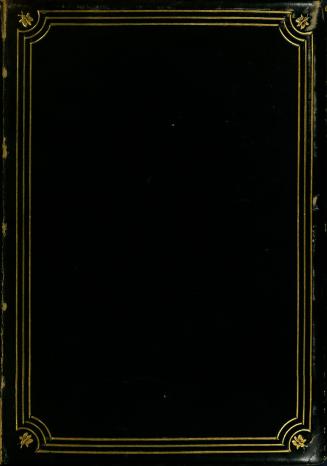 Cover is leatherbound with gilded decorative line border, no text or illustration